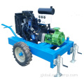 Diesel Engine Water Pump Trailer Self Priming Non-clogging Small Sewage Pump Factory